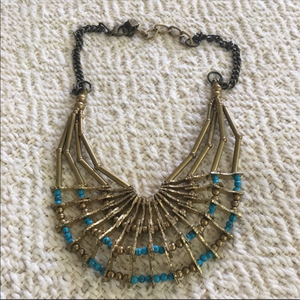 Anthropologie Sold Out Turquoise Necklace